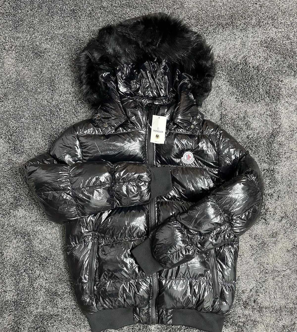 Chaqueta Moncler Bordada de Alta Costura
